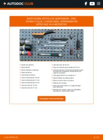 Cómo cambiar Rótula De Suspensión OPEL VIVARO Platform/Chassis (E7)