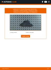 Kako izvesti menjavo: Filter notranjega prostora Vivaro Keson / Podvozje (X83) 2.0 CDTI