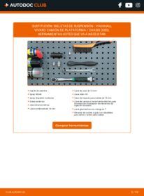 Cómo cambiar Bieletas de Suspensión VAUXHALL VIVARO Platform/Chassis (E7)