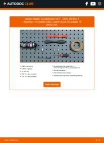 Hvordan man udfører udskiftning af: Elrudekontakt på 2.0 CDTI OPEL VIVARO Platform/Chassis (E7)