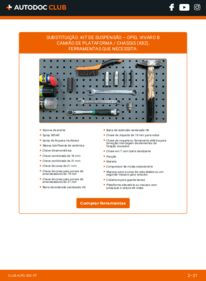 Como realizar a substituição de Amortecedor 1.6 CDTI (03) OPEL VIVARO Platform/Chassis
