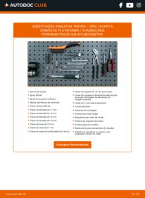 Como realizar a substituição de Pinças de Travão 2.0 CDTI OPEL VIVARO Platform/Chassis (E7)