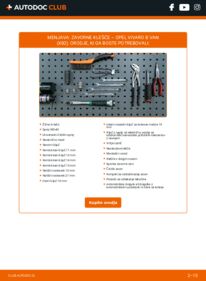 Kako izvesti menjavo: Okvir kolutne zavore Vivaro B Van (X82) 1.6 CDTI (05)
