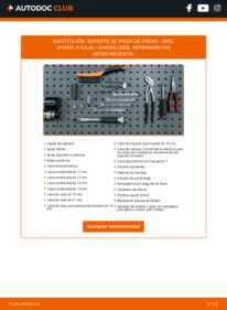 Cómo cambiar Soporte Pinza De Freno OPEL VIVARO Platform/Chassis (E7)