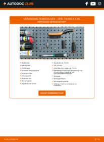Vervanging uitvoeren: Remschijven 2.0 CDTI (F7, J7, A07) Opel Vivaro A Combi