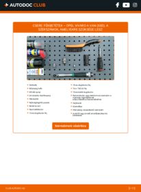 Hogyan végezze a cserét: 2.0 CDTI (F7) Opel Vivaro Van Fékbetét