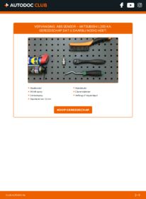 Vervanging uitvoeren: ABS Sensor 2.5 DI-D 4WD MITSUBISHI L 200 (KB_T, KA_T)