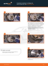 Comment effectuer un remplacement de Disque de frein 2.2 i-CTDi 4WD (RE6) Honda CR-V III