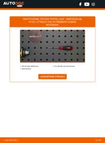 Sostituzione di Pistoncini portellone ML W163 ML 270 CDI 2.7 (163.113)