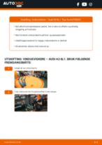 endring Viskerblader i AUDI A3 (8L1) – tips og triks
