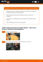 Manual online sobre a substituição de Escovas de para brisa em AUDI A3 (8L1)