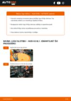 A3 Sportback (8PA) 2.0 TDI 16V Stikla tīrītāja slotiņa: kā nomainīt? Pakāpeniskas rokasgrāmatas
