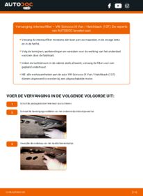 Vervangen: Interieurfilter 2.0 TFSi VW SCIROCCO Van (137)