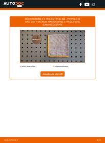 Sostituzione di Filtro Antipolline VW Polo III Van Kasten / Kombi (6V5) 1.7 SDI