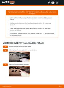 Jak provést výměnu: Kabinovy filtr Golf VI Van (5K1_) 2.0 TSi R 4motion