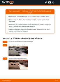 Hogyan végezze a cserét: 2.0 TDI VW Sharan 7n Utastér levegő szűrő