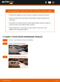 Hogyan végezze a cserét: 2.0 TDI VW EOS 1f7 Utastér levegő szűrő