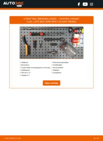 Slik bytter du Bremseklosser 1.9 TDI VW Bora Variant