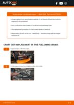 BMW F06 change Brake Pads ceramic and organic: guide pdf