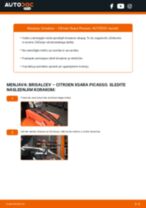 zadaj in spredaj Metlica brisalnika stekel CITROËN XSARA PICASSO (N68) | PDF vodič za zamenjavo