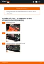 Kaip pakeisti Stiklo valytuvai mano Saxo Hatchback 1.6 VTL, VTR? Išsamios instrukcijos