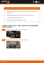 Podrobné PDF tutoriály, jak vyměnit List stěrače na autě OPEL ASTRA G Hatchback (F48_, F08_)
