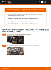 Vervanging uitvoeren: Ruitenwissers 1.6 16V (F08, F48) Opel Astra g f48