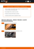 Metlice brisalcev spredaj in zadaj RENAULT MEGANE II stopnicasti zadek (LM0/1_) 2009 | PDF priročnik za zamenjavo
