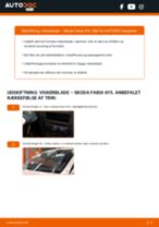 Trin-for-trin PDF-tutorial om skift af SKODA FABIA Combi (6Y5) Viskerblade