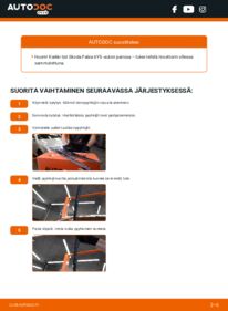 Kuinka vaihtaa Pyyhkijänsulat 1.4 16V Skoda Fabia 6y5 -autoon
