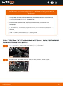 Como realizar a substituição de Escovas do Limpa Vidros 320d 2.0 BMW E46 Touring