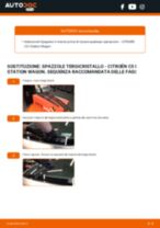 PDF manuale di sostituzione: Spazzole tergicristallo CITROËN C5 I Break (DE_) posteriore e anteriore