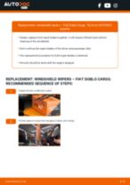 DIY manual on replacing FIAT DOBLO Wiper Blades