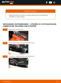 Vervanging uitvoeren: Ruitenwissers 2.0 HDi (DERHZB, DERHZE) Citroën C5 1 Station Wagon