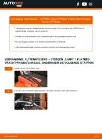 Vervanging uitvoeren: Ruitenwissers 2.0 HDi 125 CITROËN JUMPY Platform/Chassis