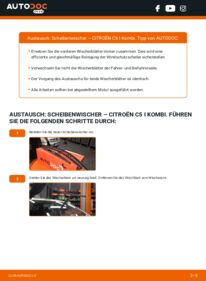 Wie der Wechsel ausgeführt wird: Scheibenwischer 2.0 HDi (DERHZB, DERHZE) Citroën C5 1 Kombi