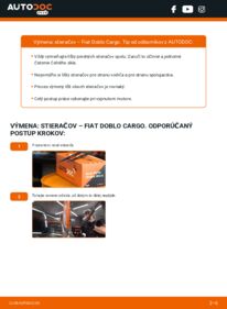 Ako vykonať výmenu: Stieracia liżta na Doblo I Cargo (223) 1.9 JTD