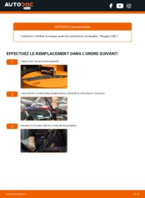 Comment effectuer un remplacement de Essuie-glace 1.4 HDi Peugeot 208 CC