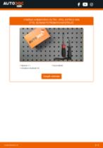 OPEL ASTRA G Box (F70) výměna Kabinovy filtr : návody pdf