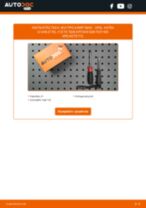 Online εγχειρίδιο για να αλλάξετε Φίλτρο αέρα εσωτερικού χώρου σε OPEL ASTRA G Box (F70)