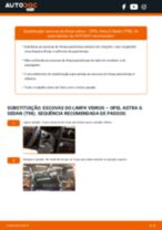 Manual online sobre a substituição de Escovas de para brisa em OPEL ASTRA G Saloon (F69_)