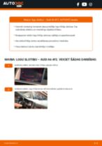AUDI aizmugurē un priekšā Stikla tīrītāja slotiņa nomaiņa dari-to-pats - tiešsaistes instrukcijas pdf