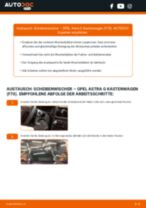 OPEL ASTRA G Box (F70) Scheibenwischer hinten und vorne tauschen: Handbuch pdf