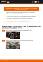 Comment changer Essuie-glaces Opel Astra J arrière et avant - Manuel pdf