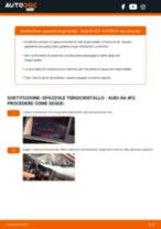 Come cambiare Spazzola tergicristallo posteriore e anteriore AUDI A6 (4F2, C6) - manuale online