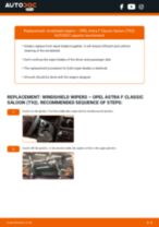 OPEL Astra F Classic Saloon (T92) 1998 repair manual and maintenance tutorial
