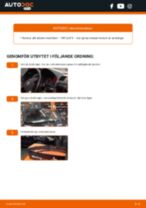 PDF guide för byta: Vindrutetorkare VW Golf V Hatchback (1K1) bak och fram