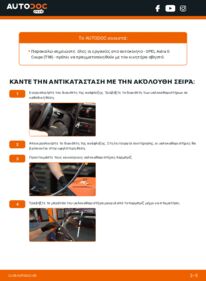 Πώς να πραγματοποιήσετε αντικατάσταση: Μάκτρο καθαριστήρα na Astra G Coupe (T98) 2.2 16V (F07)
