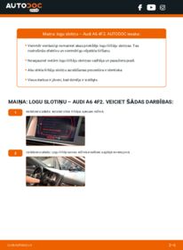 Kā veikt nomaiņu: 3.0 TDI quattro Audi A6 C6 Stikla tīrītāja slotiņa