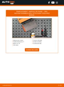 Comment effectuer un remplacement de Ampoule Pour Projecteur Principal 2.3 CDTI FWD (JV) Opel Movano B Minibus